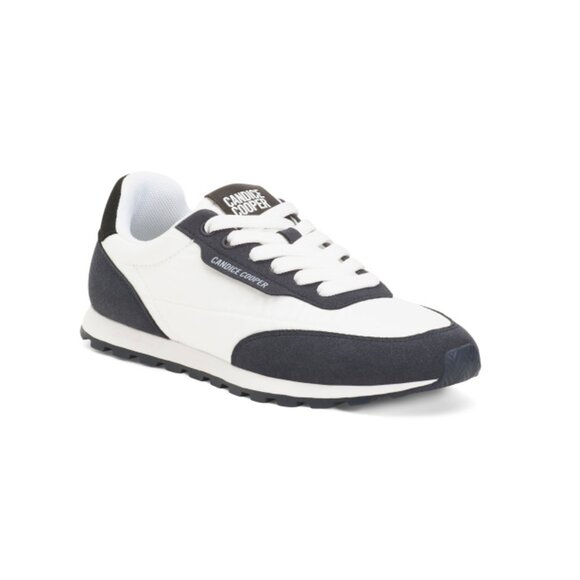 CANDICE COOPER Blue/white Made In Italy Plume Sneakers